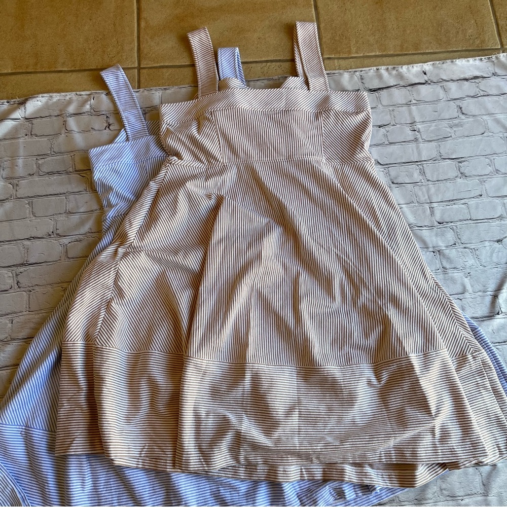 Yacht Club Isaac Mizrahi Live QVC Lot of 2 Dresses Seersucker Midi XLPetite $220 - Picture 8 of 14